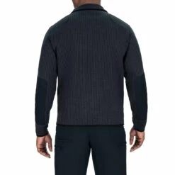 FLEECE-LINED QUARTER ZIP SWEATER -Blauer Store 228 04 back fleece lined quarter zip front sweater 24