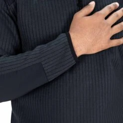 FLEECE-LINED QUARTER ZIP SWEATER -Blauer Store 228 04 detail2 fleece lined quarter zip front sweater 24