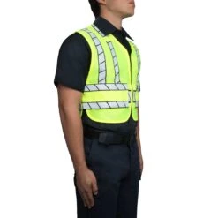 ZIP-FRONT BREAKAWAY SAFETY VEST -Blauer Store 343 55 34 front zip front breakaway safety vest new