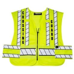 ZIP-FRONT BREAKAWAY SAFETY VEST - CROSSING GUARD LOGO