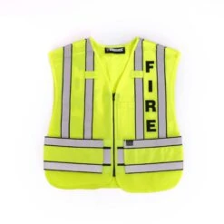 ZIP-FRONT BREAKAWAY SAFETY VEST - FIRE LOGO 7 ZIP-FRONT BREAKAWAY SAFETY VEST - FIRE LOGO -Blauer Store 343f 55 flat zip front breakaway safety vest fire logo
