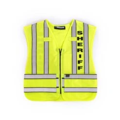 ZIP-FRONT BREAKAWAY SAFETY VEST - SHERIFF LOGO -Blauer Store 343s 55 flat zip front breakaway safety vest