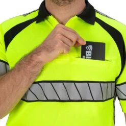 HI-VIS POLO SHIRT -Blauer Store 8137 55 detail1 hi vis polo