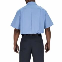 SHORT SLEEVE COTTON SHIRT 8 SHORT SLEEVE COTTON SHIRT -Blauer Store 8421 45 back ss cotton shirt 24