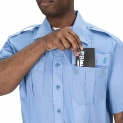 SHORT SLEEVE COTTON SHIRT 11 SHORT SLEEVE COTTON SHIRT -Blauer Store 8421 45 detail1 ss cotton shirt 24