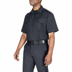 SHORT SLEEVE WOOL SHIRT 7 SHORT SLEEVE WOOL SHIRT -Blauer Store 8460 04 34 front short sleeve wool shirt