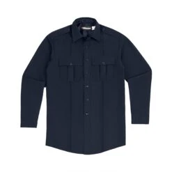 LONG SLEEVE ZIPPERED POLYESTER SHIRT -Blauer Store 8600 z 04 flat ls zippered polyester shirt