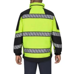 HI-VIS B.DRY® RESPONSE PARKA -Blauer Store 9848v 55 back hi vis response parka
